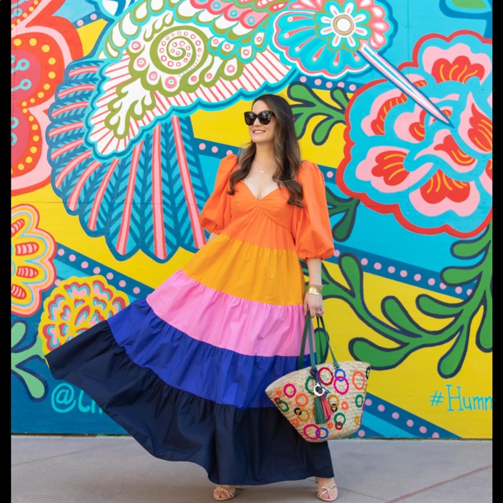 Farm Rio color blocked dress! NWT